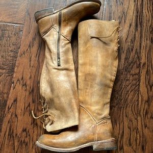 New BED STU Manchester Size 7.5 Distressed Tall Leather Boots